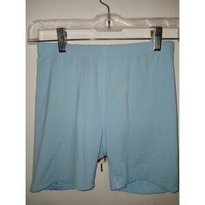 Lilly Pulitzer Light Blue Lightweight Stretch Yoga Shorts XS Luxletic Exercise